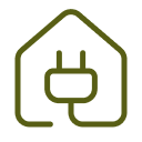Logo maison éléctrique