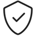 logo d'un bouclier noir