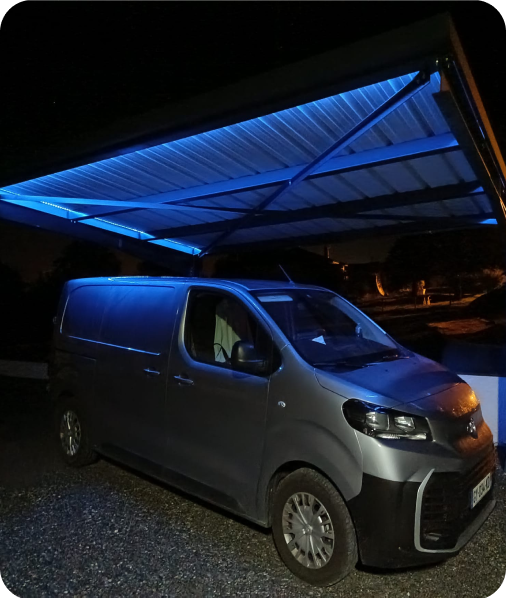 Carpot solaire led